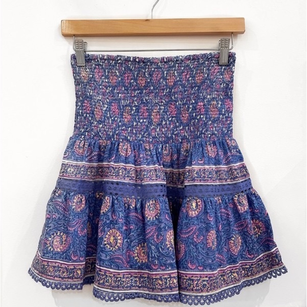 Bell Mandi Skirt - blue and gold multi